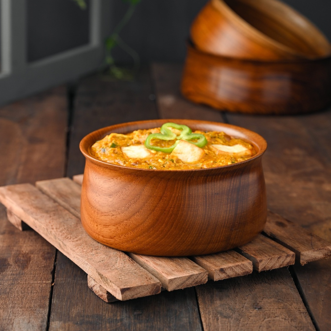 Teak Wood Serving Bowl Set (Pack of 3)