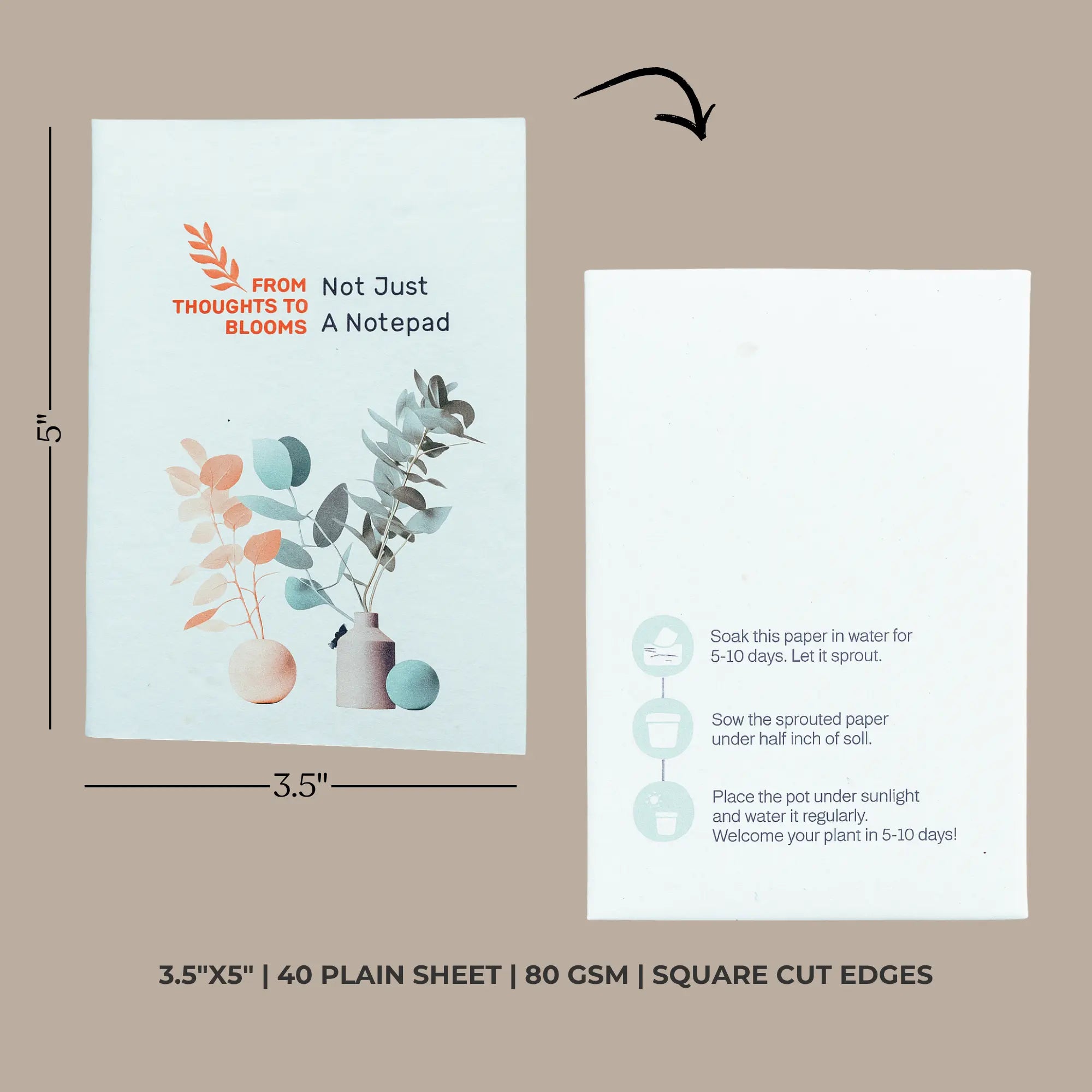 Plantable Notepad Mini (PIN)