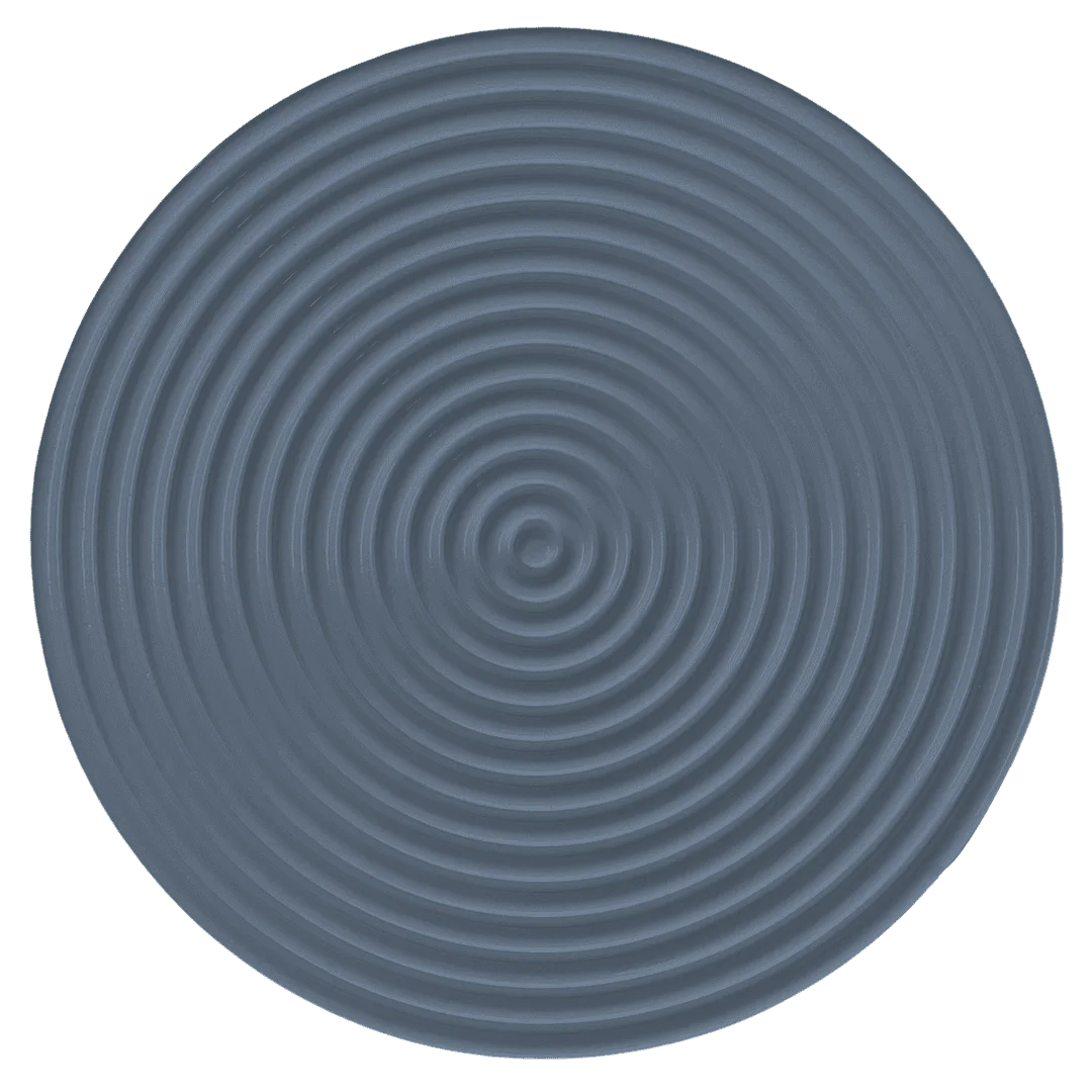 Olive Green Concentric Circle Wall Art