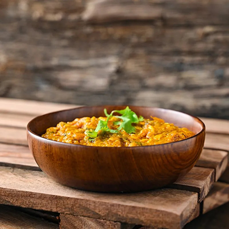 Large size Teak Wood Bowl (Katori) - Set of 4