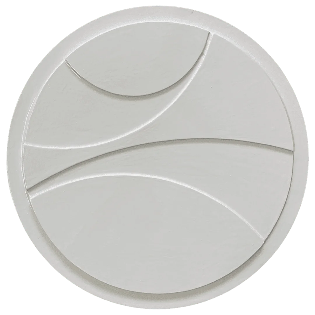 Moon white Geometric wall art