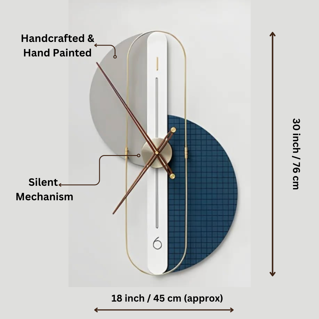 abstract large wall clock