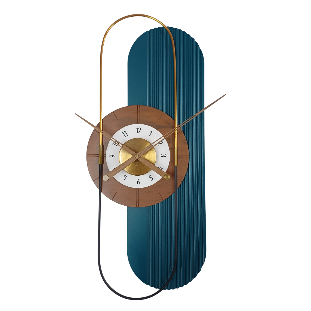 ocean blue wall clock