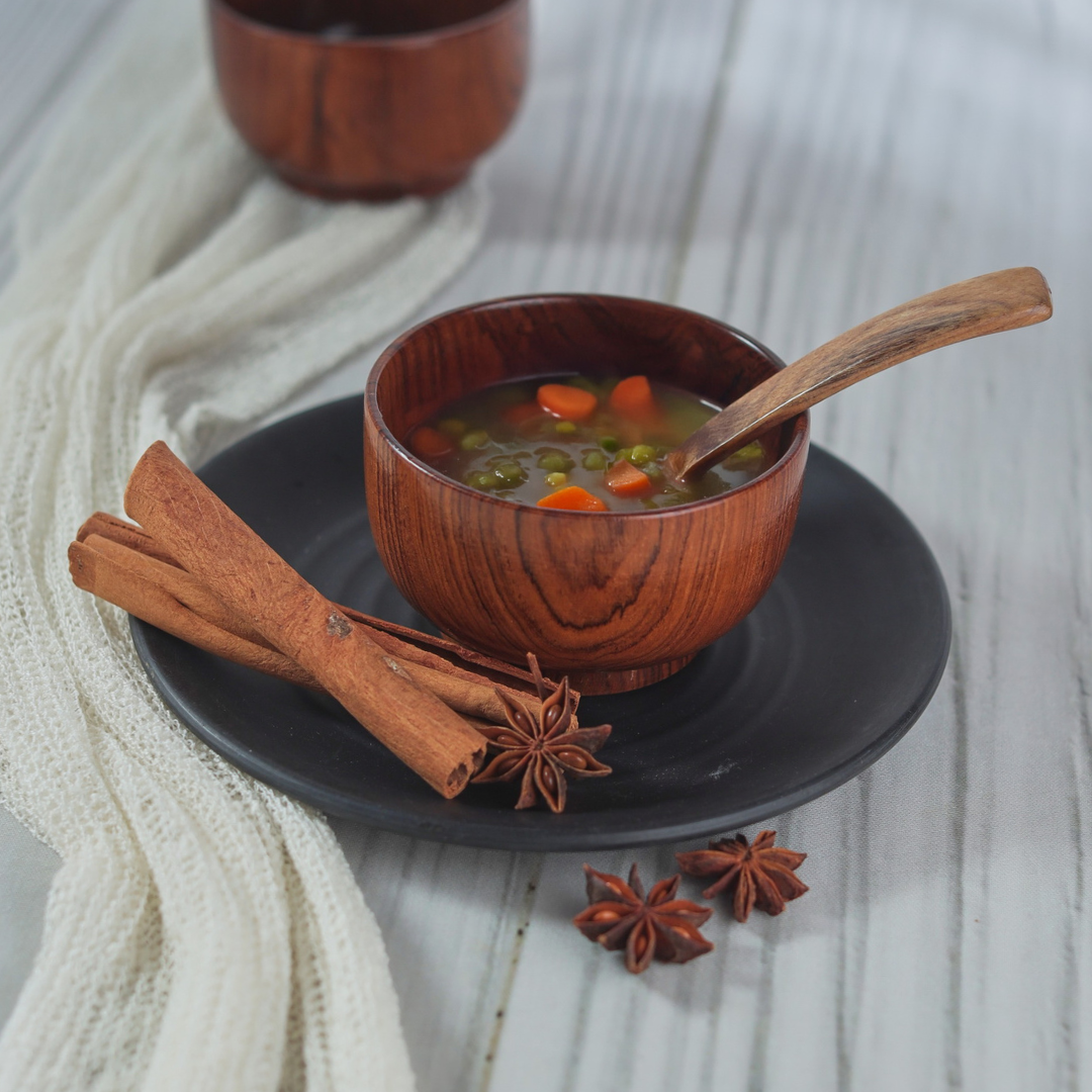 soup bowl with spoon set