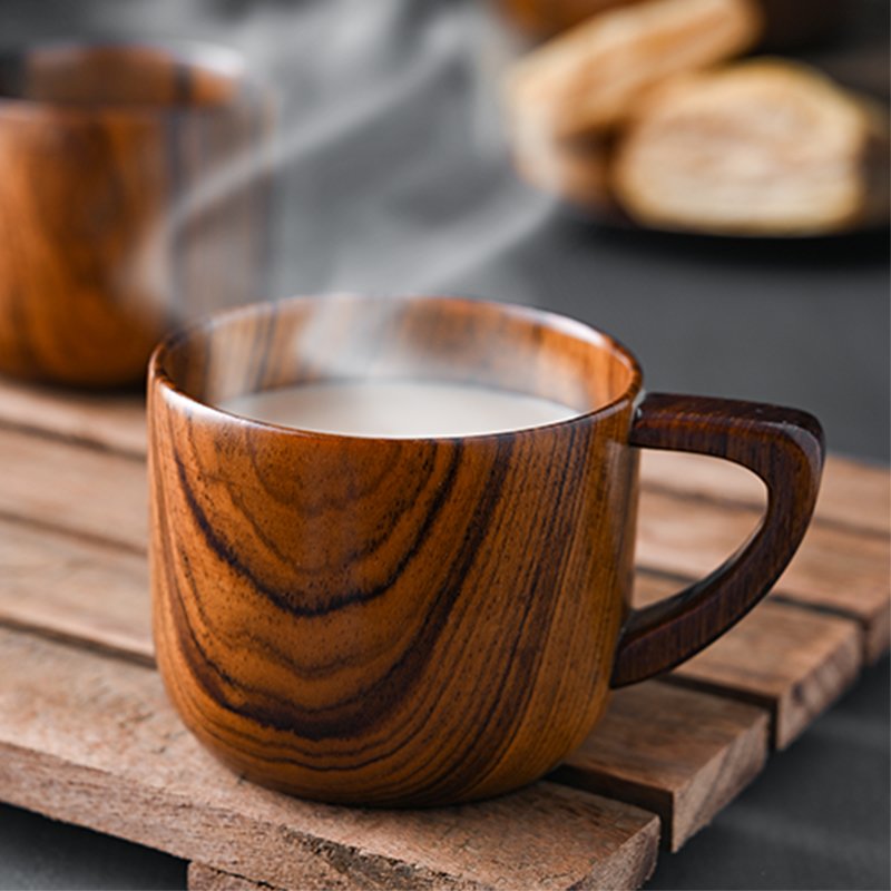 wooden tea cups