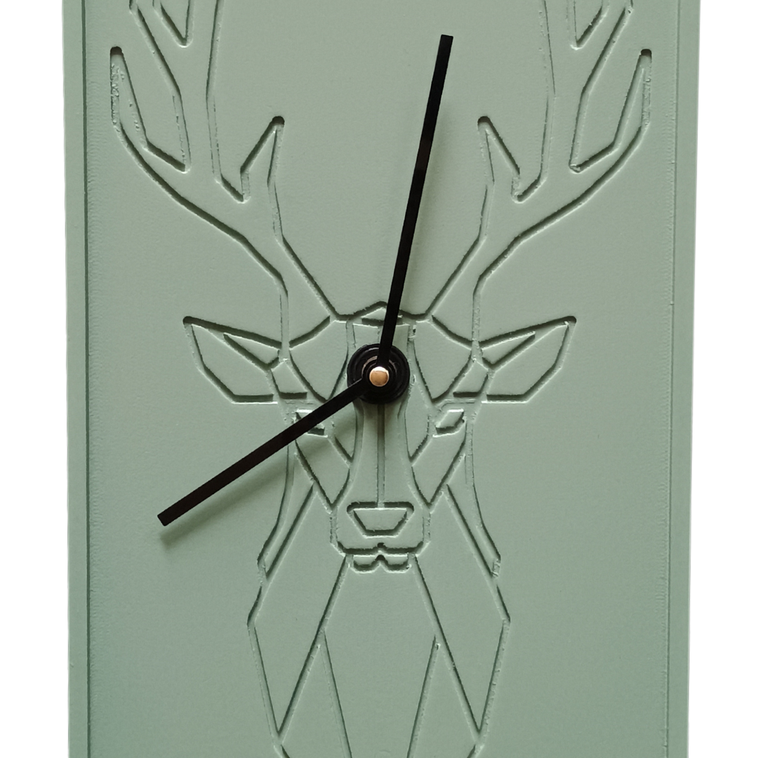 Geometric Deer Wall Clock