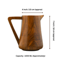 1 litre teak wood serving jug