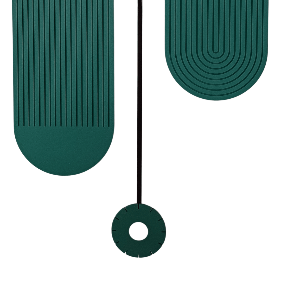 Green Arch Shape wall clock