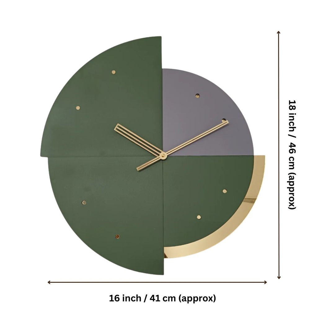 Green Modern Antique Wall Clock