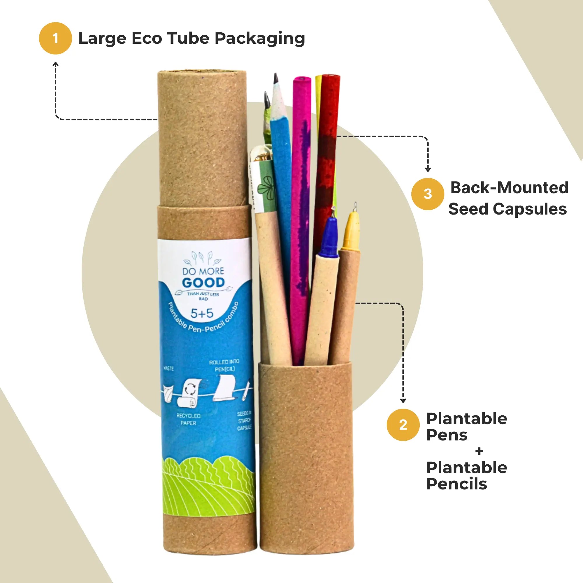 Plantable Seed Pencil + Pen (Pack of 20)
