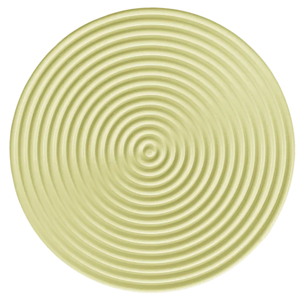 Olive Green Concentric Circle Wall Art