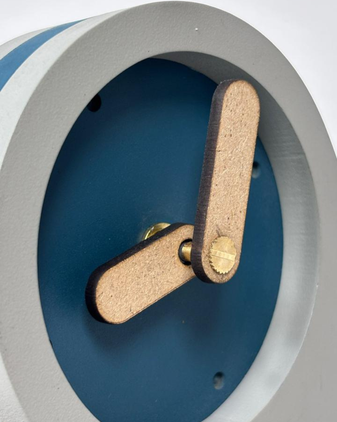 Compact modern desk clock for bedside table