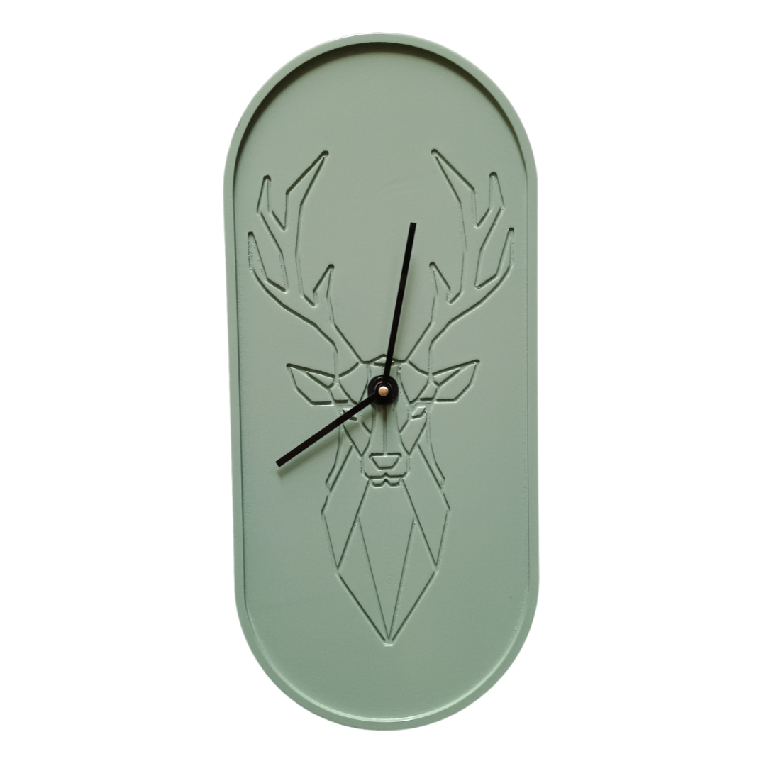 Geometric Deer Wall Clock