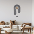 Grey Arch Pendulum wall clock