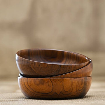 Large size Teak Wood Bowl (Katori) - Set of 4