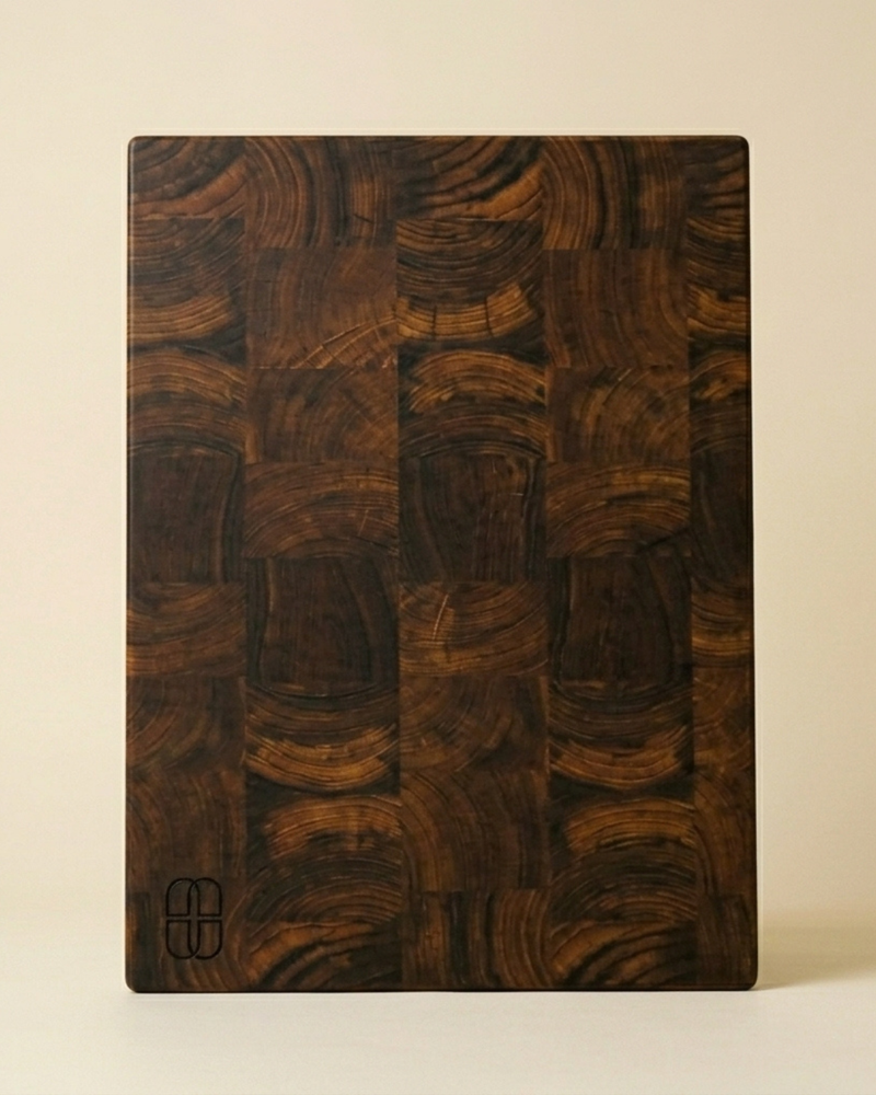 Handcrafted End-Grain Teak Wood Cutting Board | Premium Kitchen Chopping Board