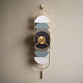 Oval shape oversized wall clock