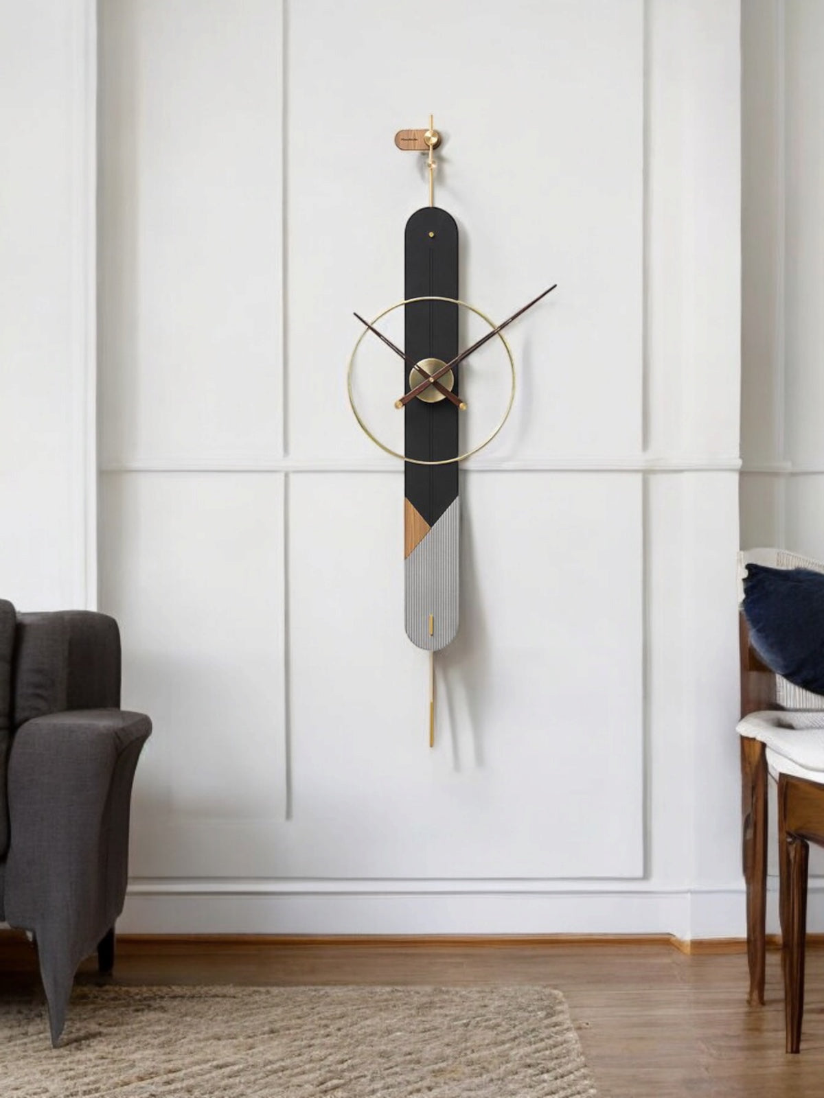 Oversized rectangle wall clock