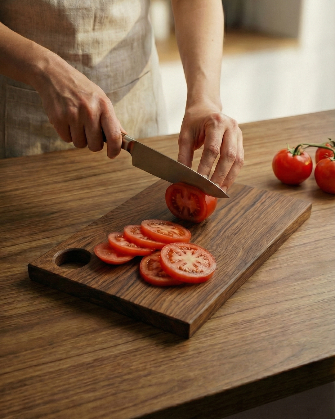 Teak Wood Chopping Board with Handle