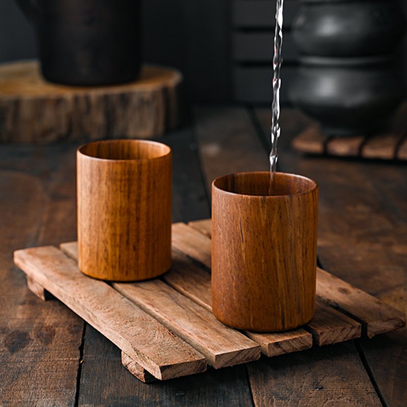 Wooden Water Glass (Set of 4)