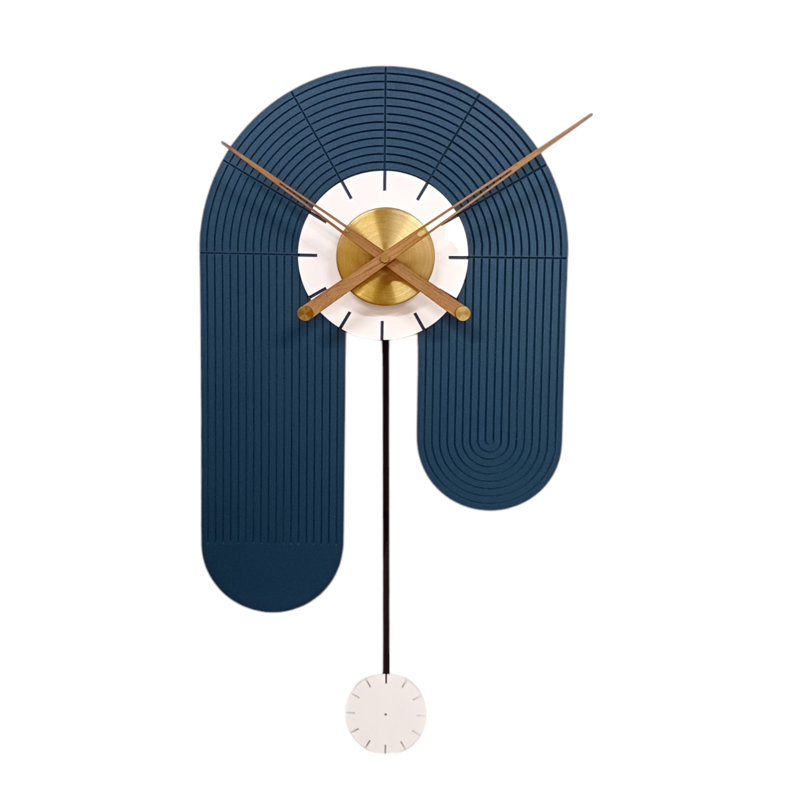 Blue Arch Shape wall clock