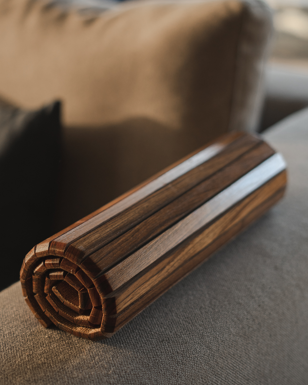 Foldable Teak Wood Sofa Arm Rest | Flexible Couch Armrest | Sofa Accessory