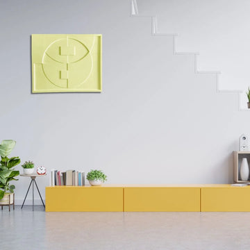 beige Abstract Horizons Wall Art