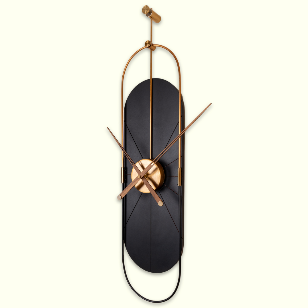 black capsule wall clock