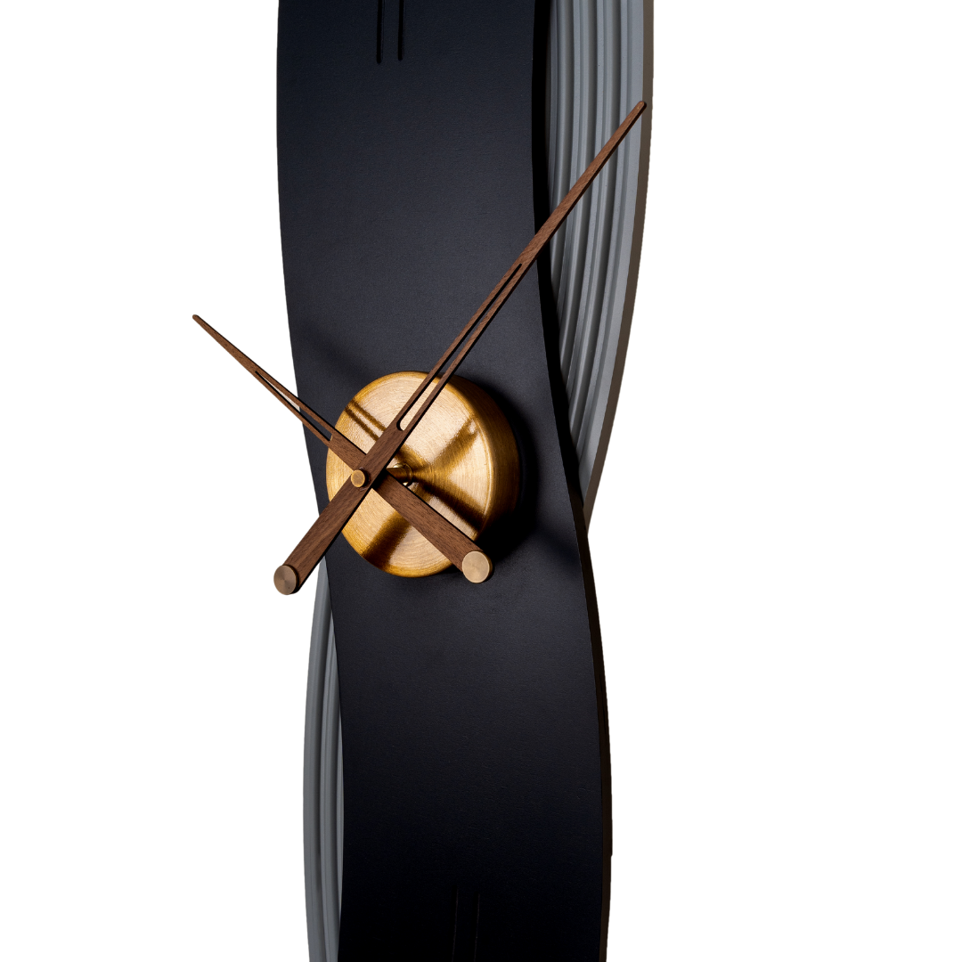 black pendulum wall clock for interior