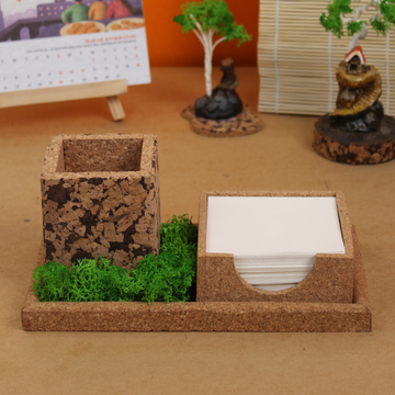 cork table desk organiser