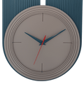 grey blue large wall clock
