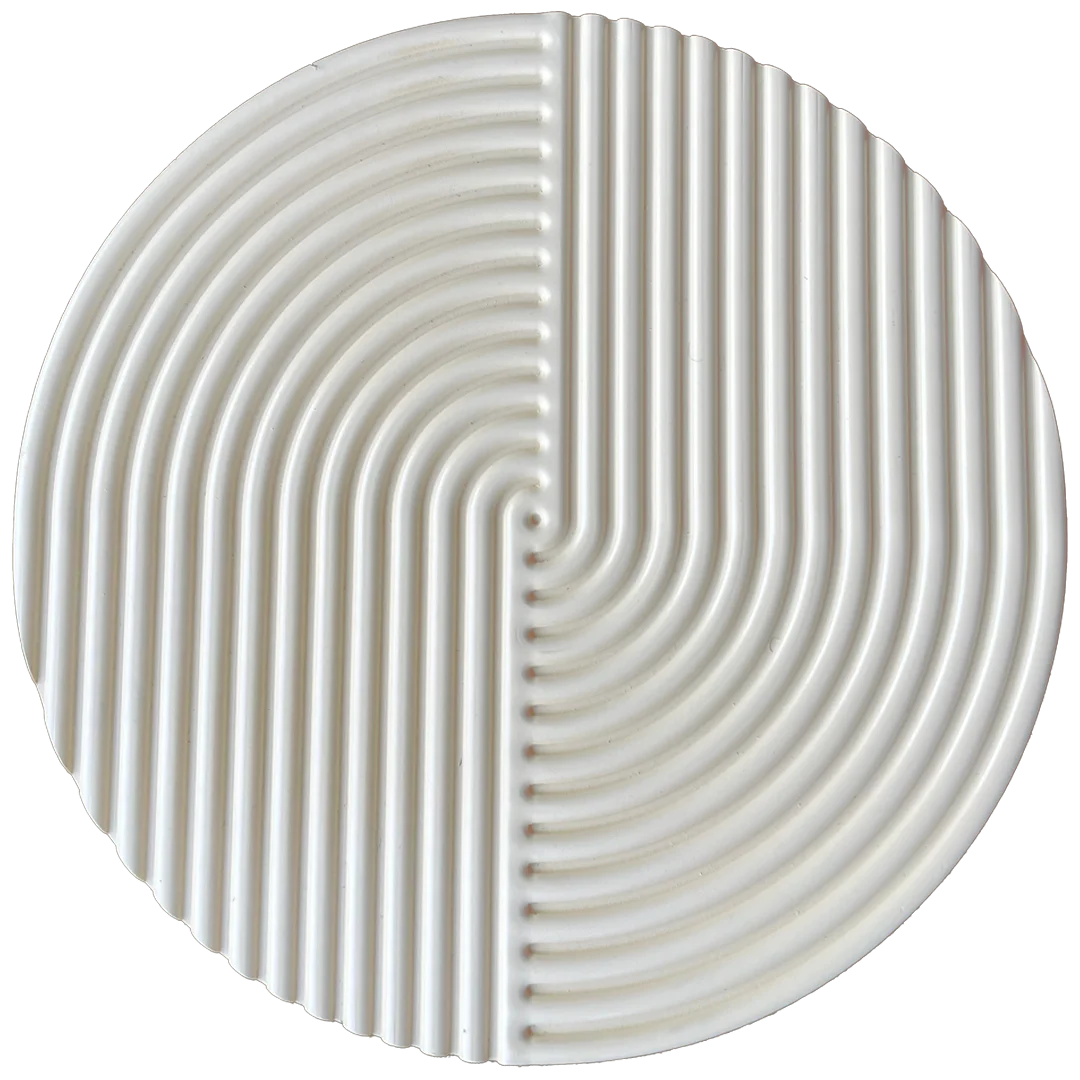 Black Round Abstract Wall Art