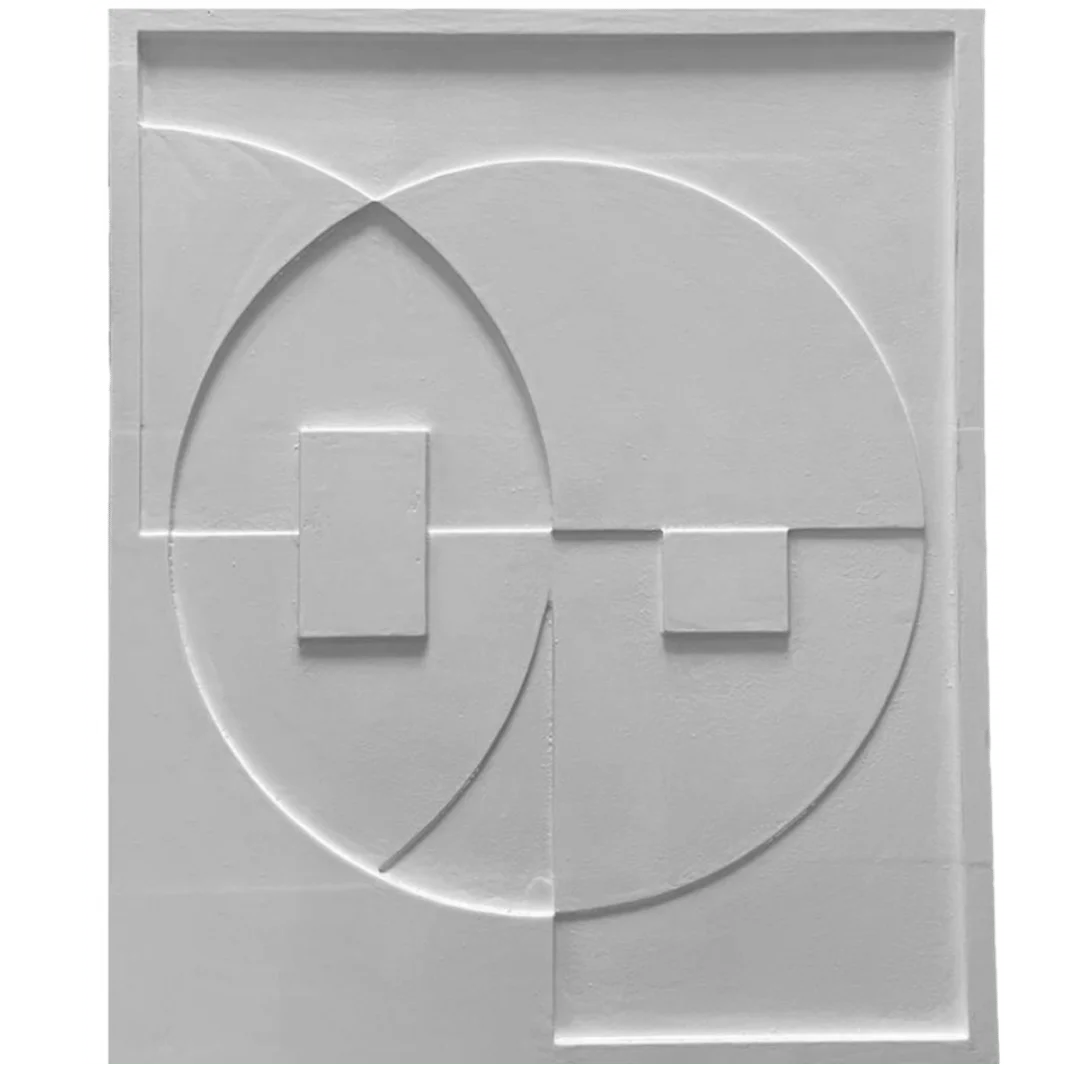 beige Abstract Horizons Wall Art