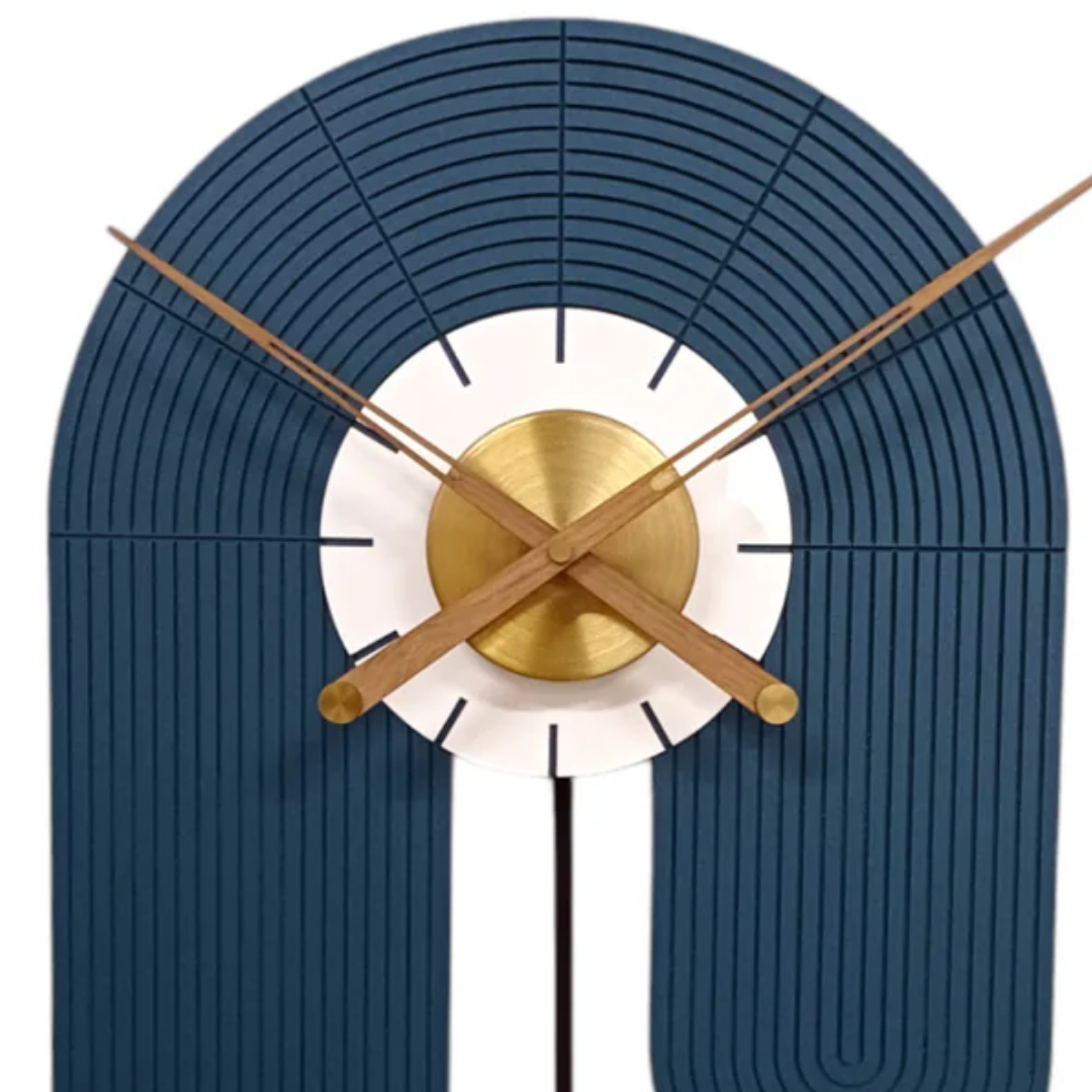 premium blue pendulum wall clock