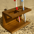teak wood bathroom caddy