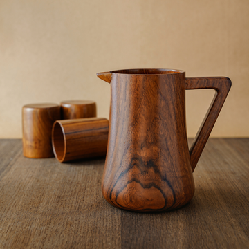 teak wood jug