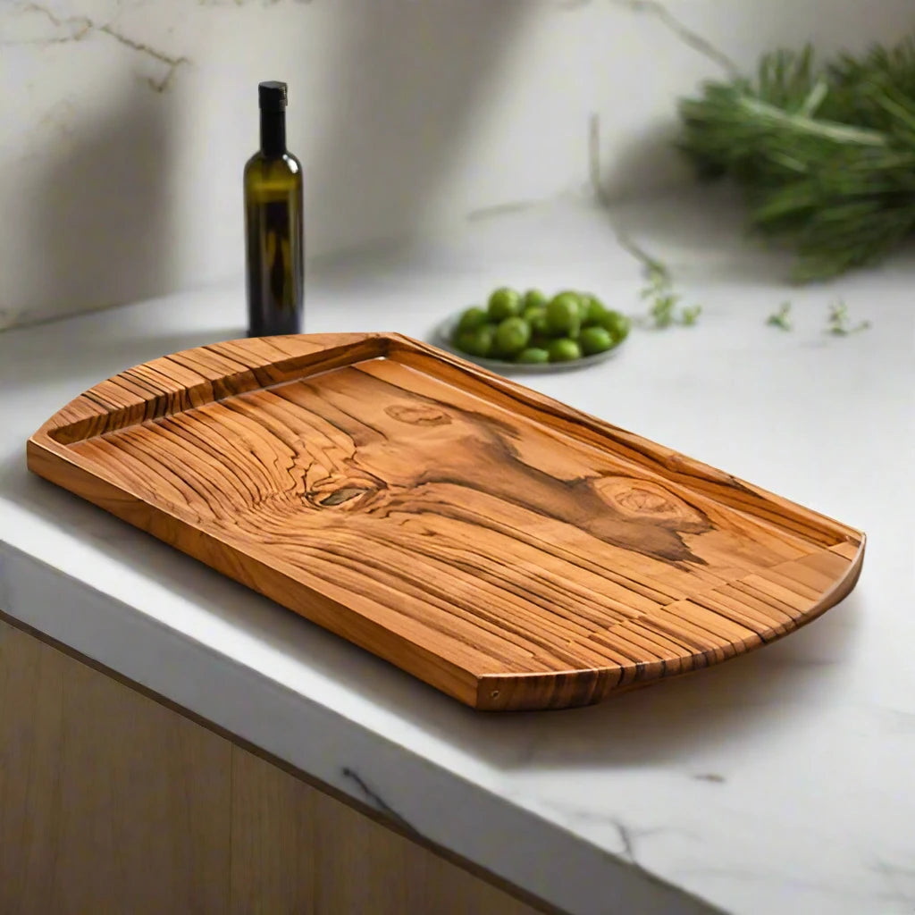 teak wood serving tray