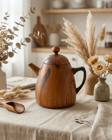 Teak Wood Kettle (500ml)