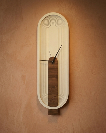 Large Off White Wall Clock | Silent Sweep Mechanism | For Bedroom Living Room