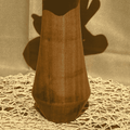 wooden flower pot