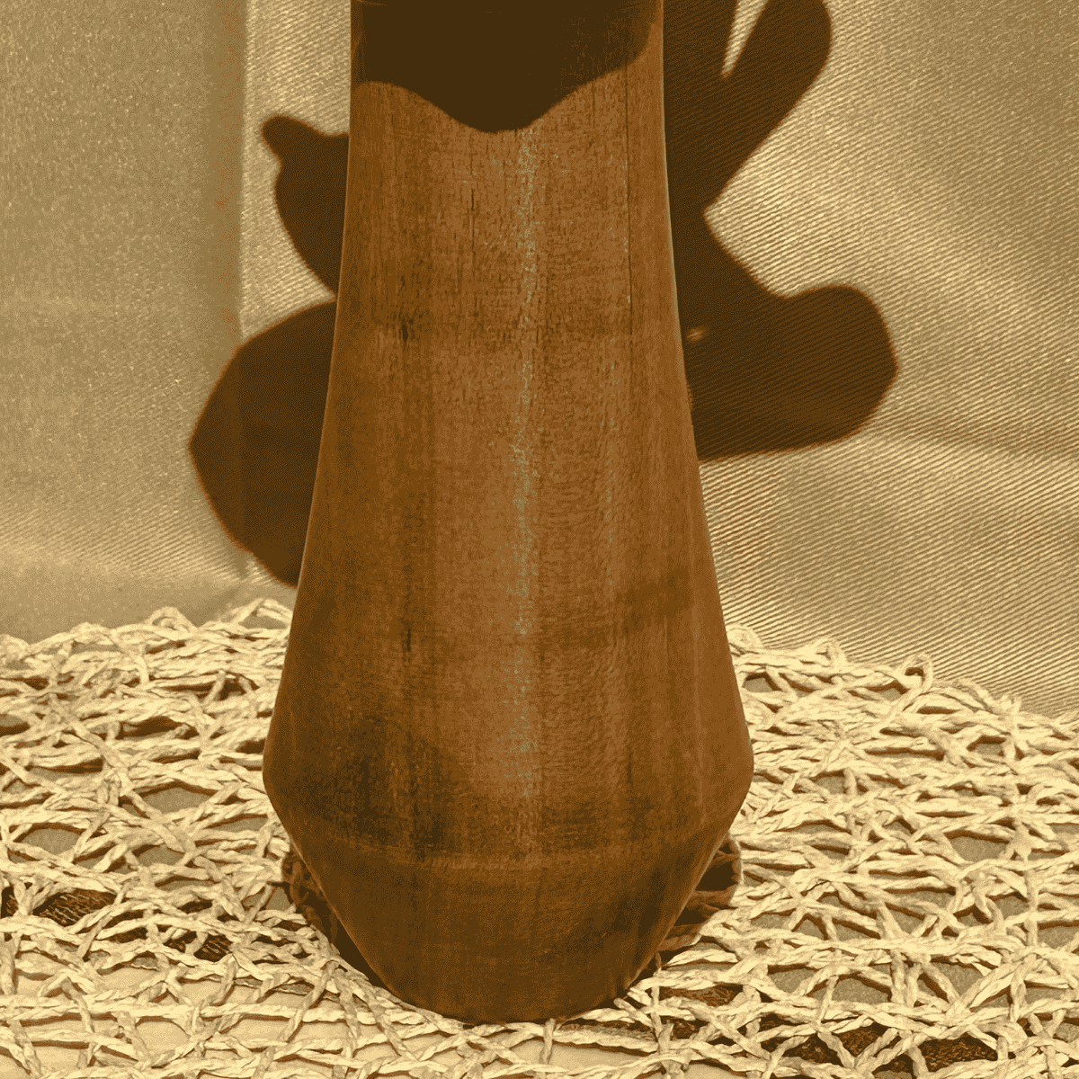 wooden flower pot