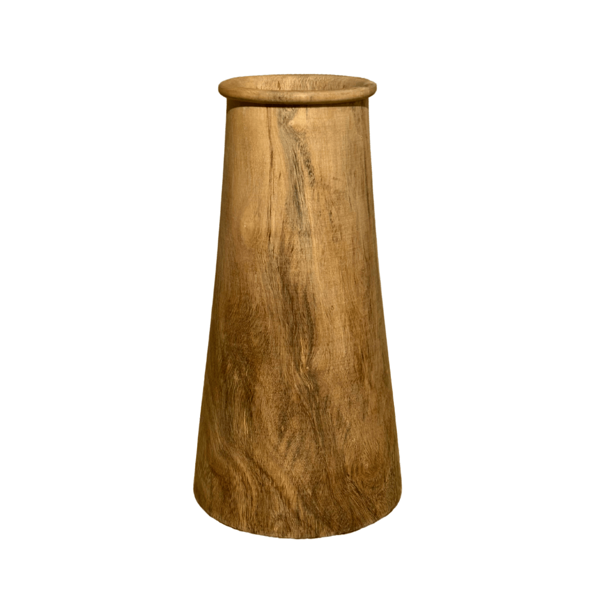 wooden small flower pot