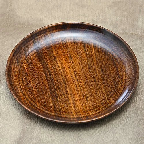 Wooden Plate Dish (Set of 6)