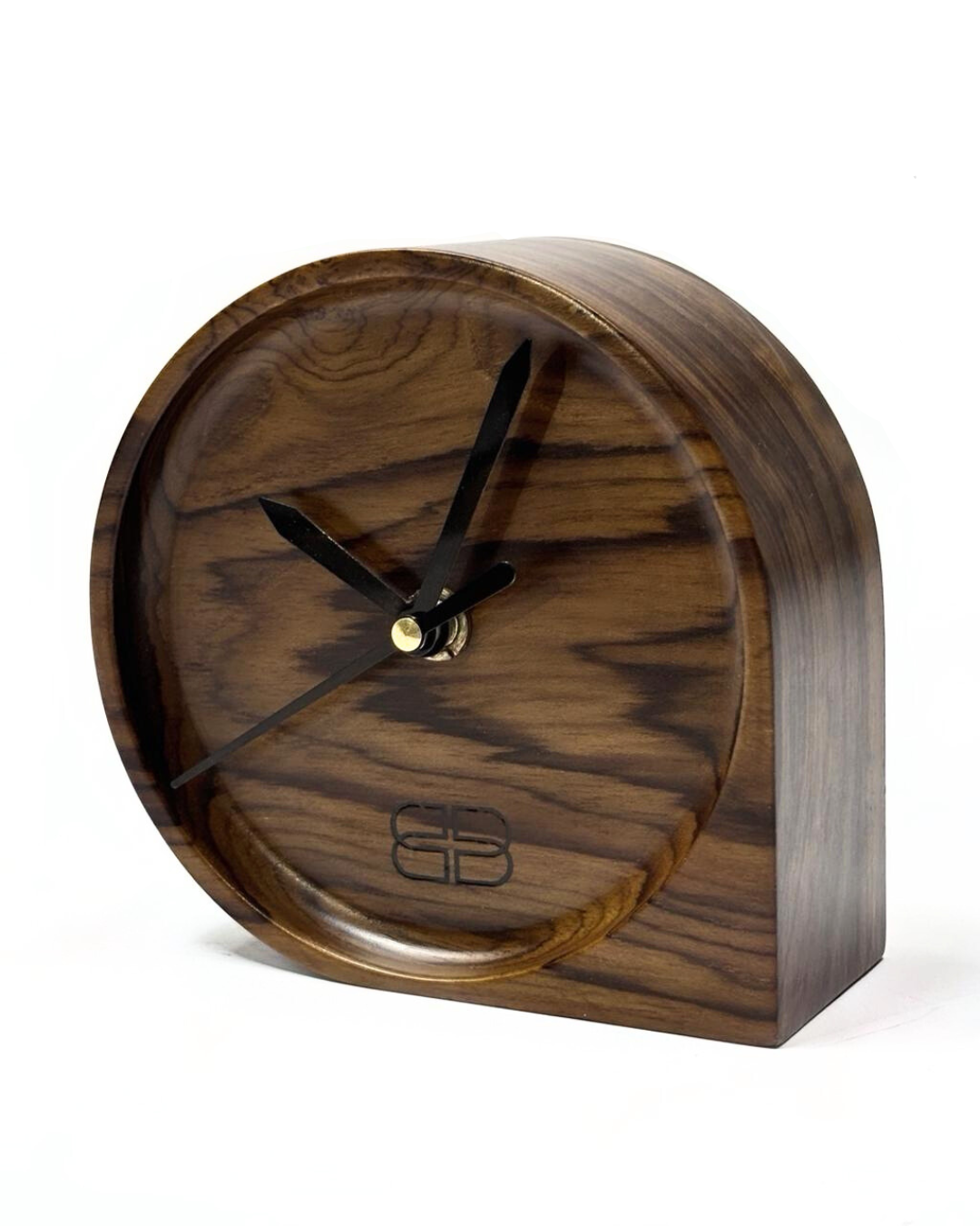 Natural Wooden Mini Desk Clock – Handcrafted | Silent Quartz